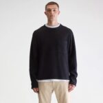 Velo crewneck sweatshirt (252 / M / BLACK)