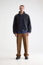 Jeremy zip-up teddy sweatshirt (252 / M / CHARCOAL) - Image 2
