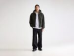Jake zip-up teddy hoodie  (252 / M / DARK OLIVE)