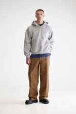 Find zipped-collar hoodie (252 / M / H. GREY) - Image 3