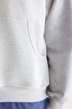 Find zipped-collar hoodie (252 / M / H. GREY) - Image 6