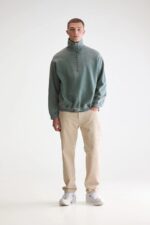 Fabro half-zip sweatshirt (252 / M / BOTTLE) - Image 3