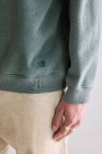Fabro half-zip sweatshirt (252 / M / BOTTLE) - Image 6