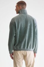 Fabro half-zip sweatshirt (252 / M / BOTTLE) - Image 4