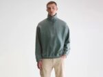 Fabro half-zip sweatshirt (252 / M / BOTTLE)