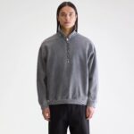 Fabro half-zip sweatshirt (252 / M / BLACK BLUE)