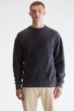 Flake crewneck sweatshirt (252 / M / BLACK) - Image 2