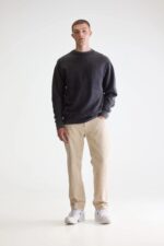 Flake crewneck sweatshirt (252 / M / BLACK) - Image 3