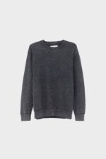 Flake crewneck sweatshirt (252 / M / BLACK) - Image 7