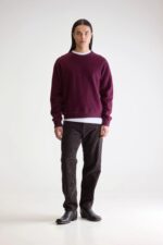 Matt crewneck sweatshirt (252 / M / WINE) - Image 3