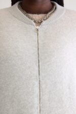 Asedi zip-up cardigan (252 / W / OYSTER) - Image 5
