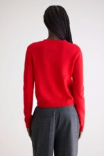 Spag slim cashmere sweater (252 / W / AMORE) - Image 4