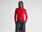 Spag slim cashmere sweater (252 / W / AMORE)