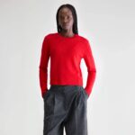 Spag slim cashmere sweater (252 / W / AMORE)