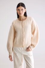 Dico chunky cardigan (252 / W / IVORY) - Image 2