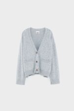 Gakkin boxy cardigan (252 / W / LIGHT GREY) - Image 7