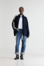 Angik zip-up cardigan (252 / W / NAVY) - Image 3