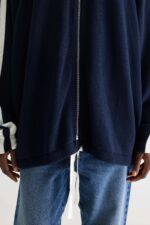 Angik zip-up cardigan (252 / W / NAVY) - Image 6