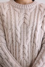 Nesk cable knit sweater  (252 / W / SABLE) - Image 6