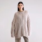 Nesk cable knit sweater  (252 / W / SABLE)
