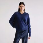 Slax cashmere sweater (252 / W / NAVY)