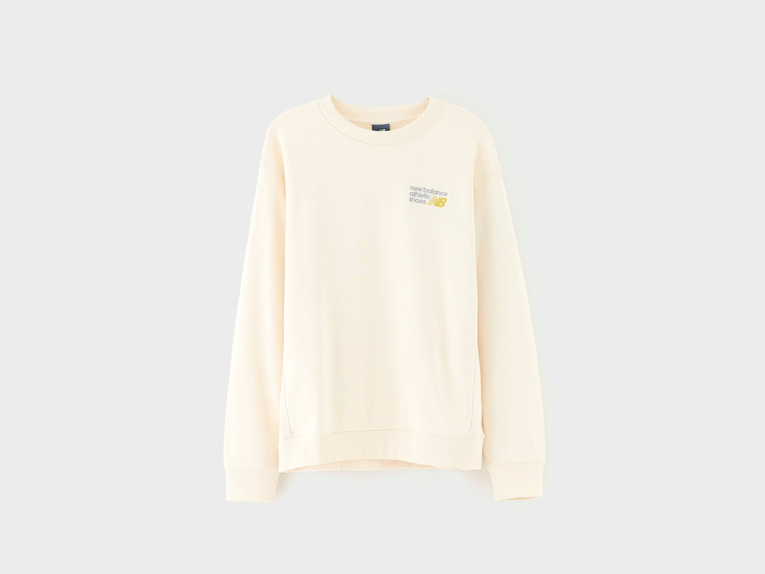 NBE252T41547W-010_1.jpg Athletics Premium Logo Crew Sweatshirt (252 / M / WHITE) - Image 1